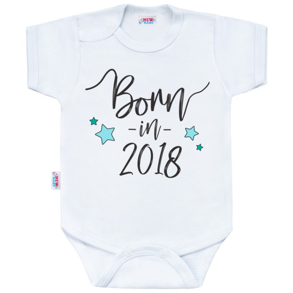 Body s potiskem New Baby Born in 2018 62 (3-6m)