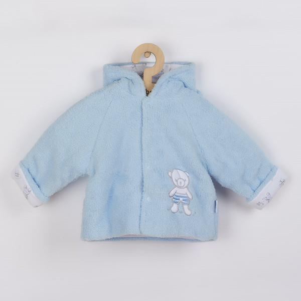 Zimní kabátek New Baby Nice Bear modrý 56 (0-3m)