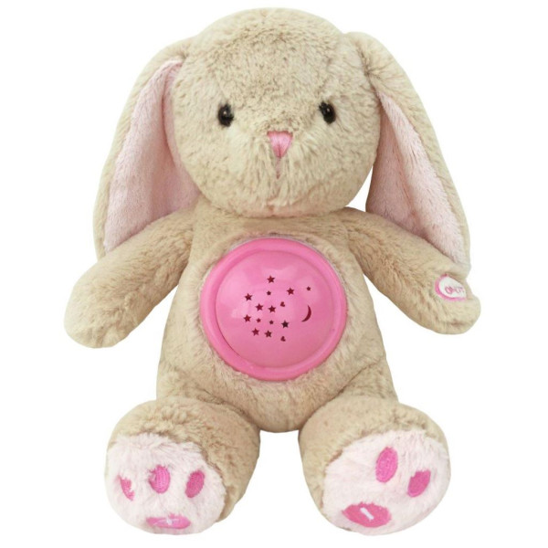 Plyšový králíček s projektorem Baby Mix růžový