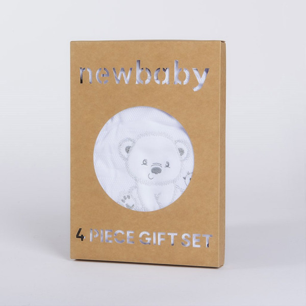 Kojenecká soupravička do porodnice New Baby Sweet Bear bílá 50
