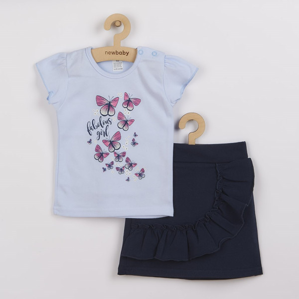 Kojenecké tričko se sukýnkou New Baby Butterflies modrá 74 (6-9m)