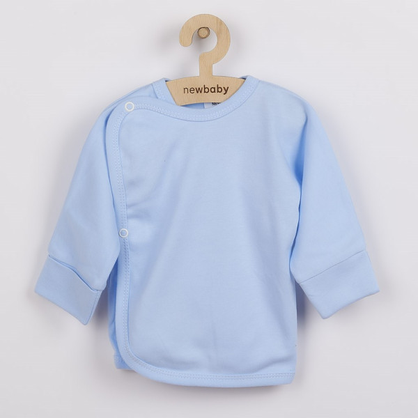 Kojenecká košilka s bočním zapínáním New Baby světle modrá 50