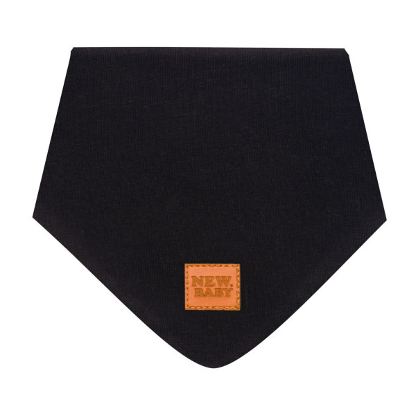 Kojenecký bavlněný šátek na krk New Baby Favorite černý S S