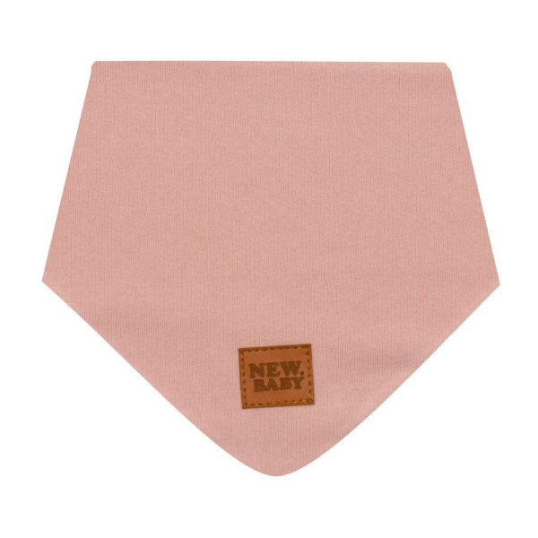 Kojenecký bavlněný šátek na krk New Baby Favorite růžový M M