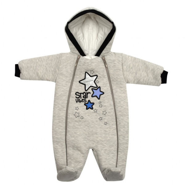 Zimní kojenecká kombinéza s kapucí Koala Star Vibes modrá 56 (0-3m)