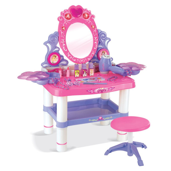 Dětský toaletní stolek se židličkou a příslušenstvím Baby Mix