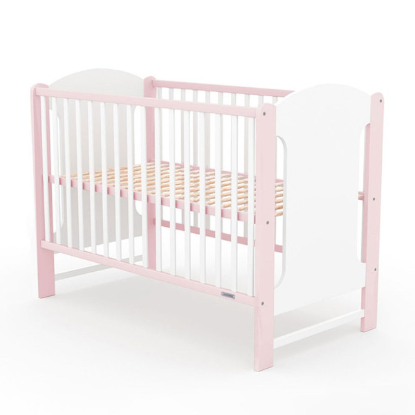 Dětská postýlka New Baby ELSA standard bílo-růžová