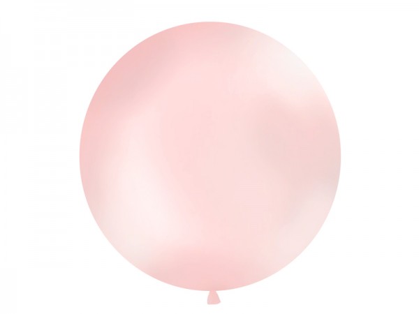 Vystřelovací balón sv. růžový  metalický