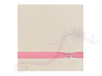 Svatební album s růžovou stuhou a přezkou