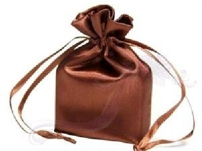 Saténový sáček čokoládový