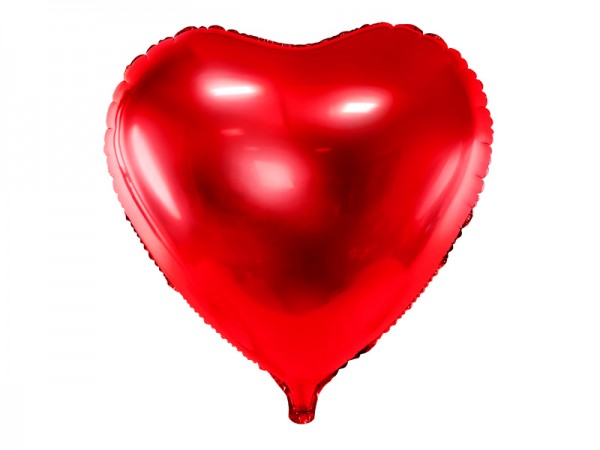 Foliový balónek srdce, červený 61 cm