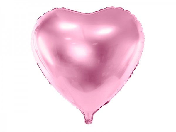 Foliový balónek srdce, světle růžové 61 cm
