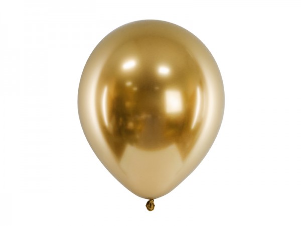Balónek chromový zlatý, 30 cm