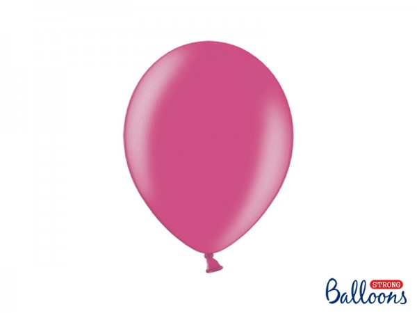 Balónek metalický tmavě růžový, 27 cm