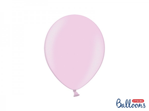 Balónek metalický růžový, 27 cm