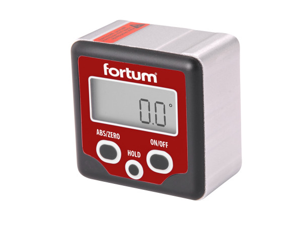 Fortum - sklonoměr digitální, 0°-360°, s magnety