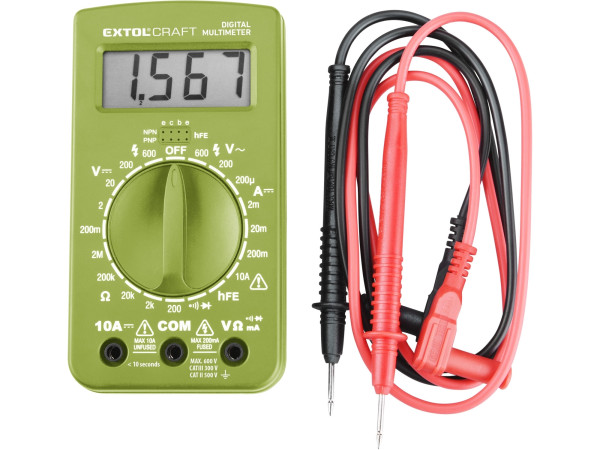 Extol Craft 600011 Multimeter digitální (U, I, R) s akustickou signalizací