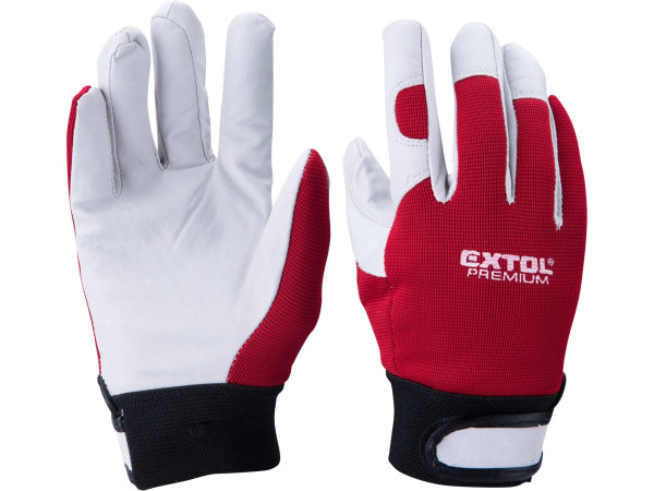 Extol Premium 8856656 rukavice kožené, velikost 9