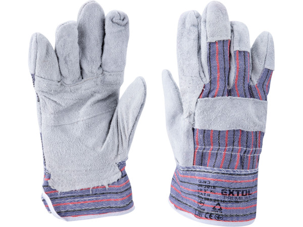 Extol Craft 9965 rukavice kožené s vyztuženou dlaní, velikost 10