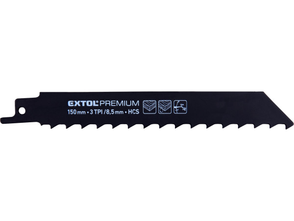 Extol Premium 8806104 plátky do pily ocasky 3ks, 150x19x1,2mm, HCS