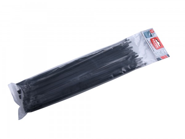 Extol Premium 8856238 pásky stahovací na kabely EXTRA, černé, 370x7,6mm, 50ks, nylon PA66