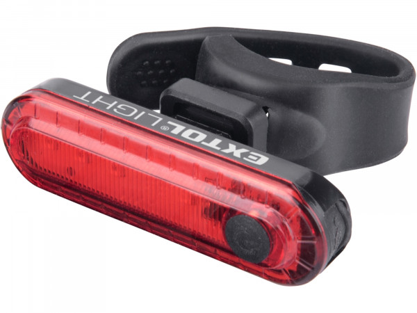 Extol Light 43138 světlo červené na kolo 30lm, USB nabíjení