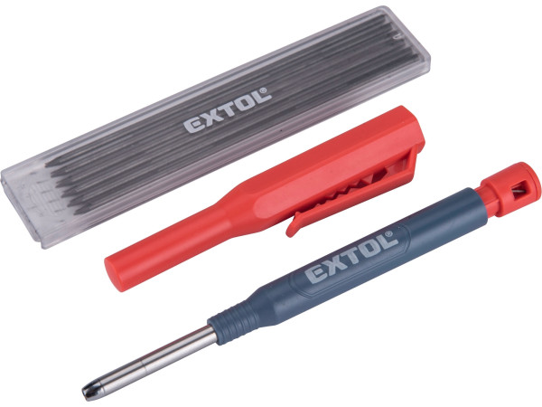 Extol Premium 8853007 tužka-značkovač s pouzdrem a vyměnitelnou tuhou, O 2,8mm tvrdost HB