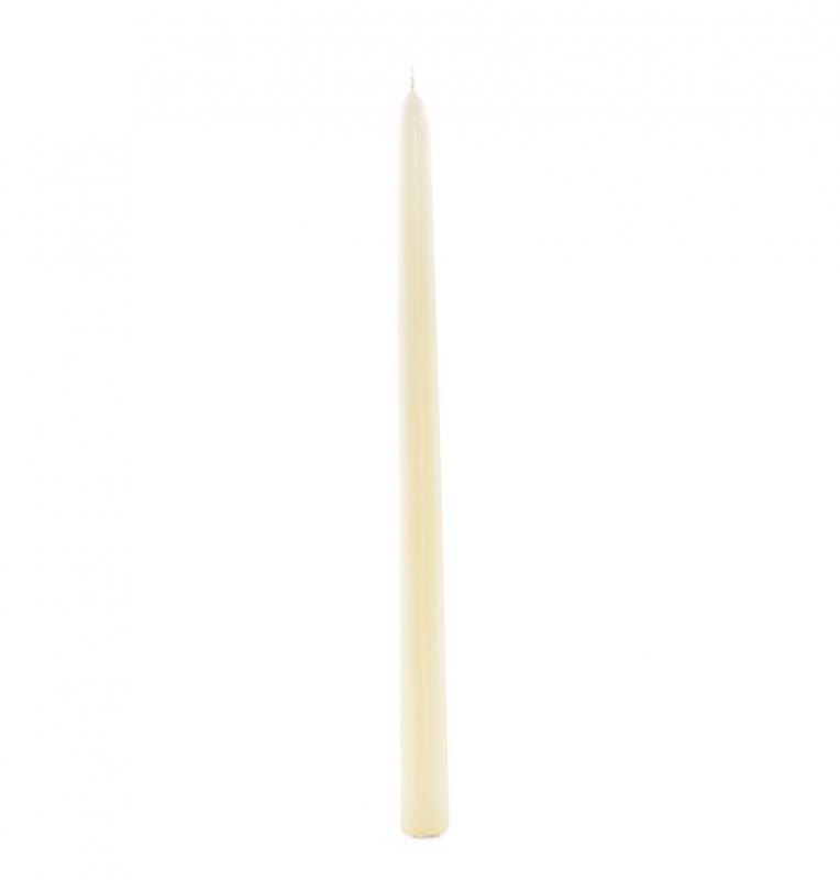 Ivory konická svíčka, 2 ks