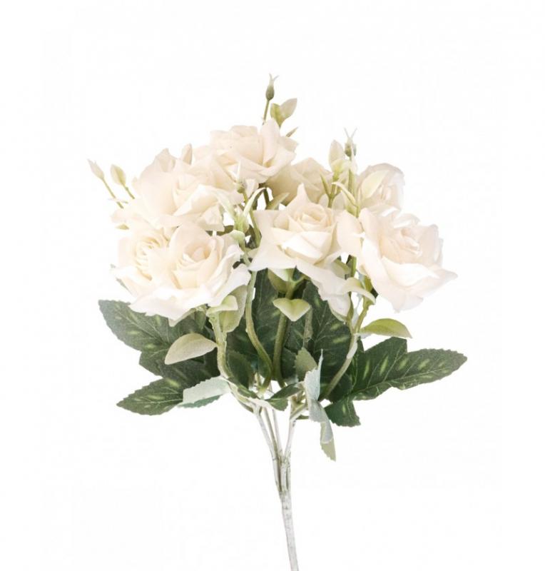 Svazek 6 ks bílých růží, 15x28cm