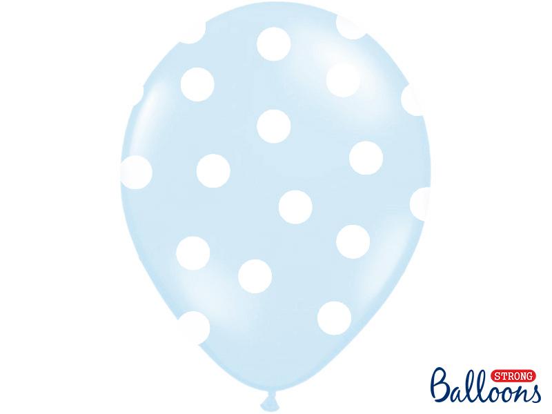 Balonky puntík Pastel baby blue