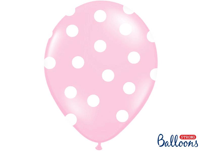 Balonky puntík pastel baby pink