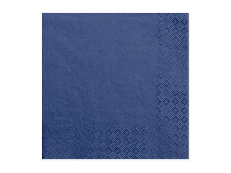 Ubrousky jednobarevné námořnická modrá, 20 ks