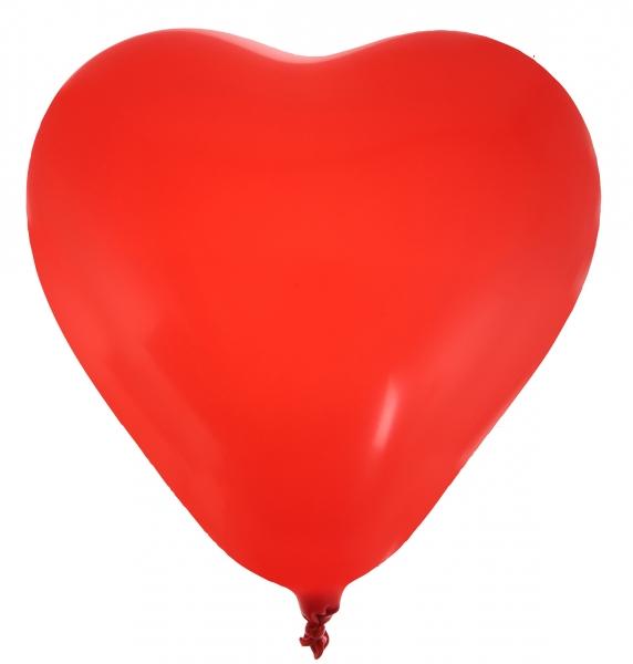 Balónky srdce červené 8ks
