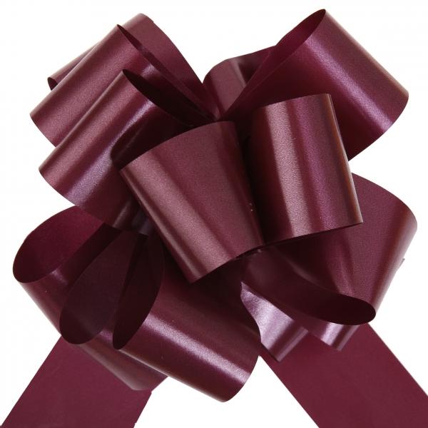 Stahovací mašle burgundy, 50 mm