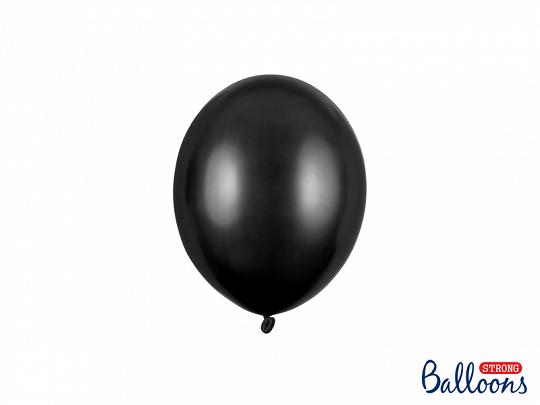 Balónek metalický černý, 12 cm