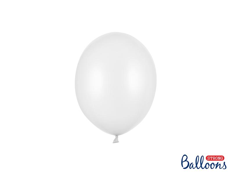 Balónek metalický bílý, 12 cm