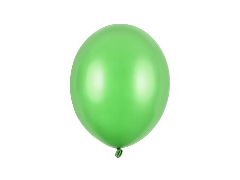 Balónek metalický světle zelený, 27 cm