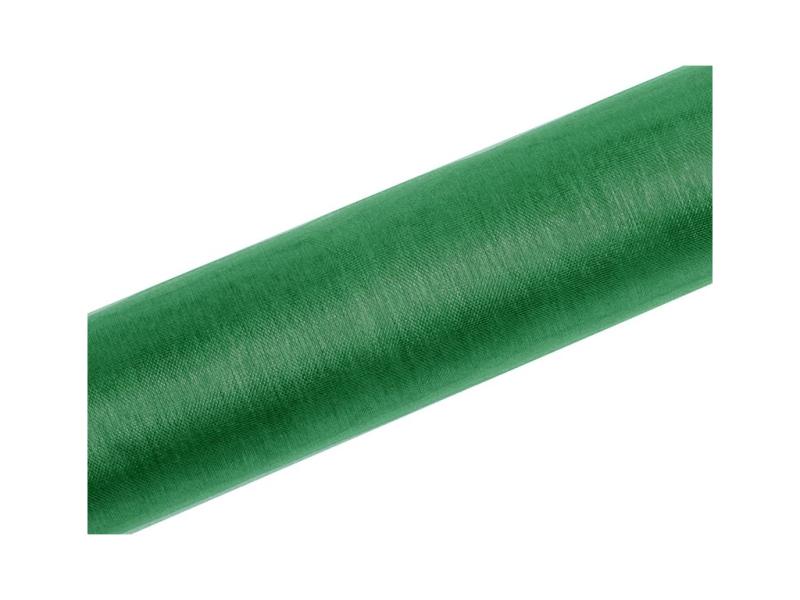 Organza hladká smaragdová, 16cm/9m