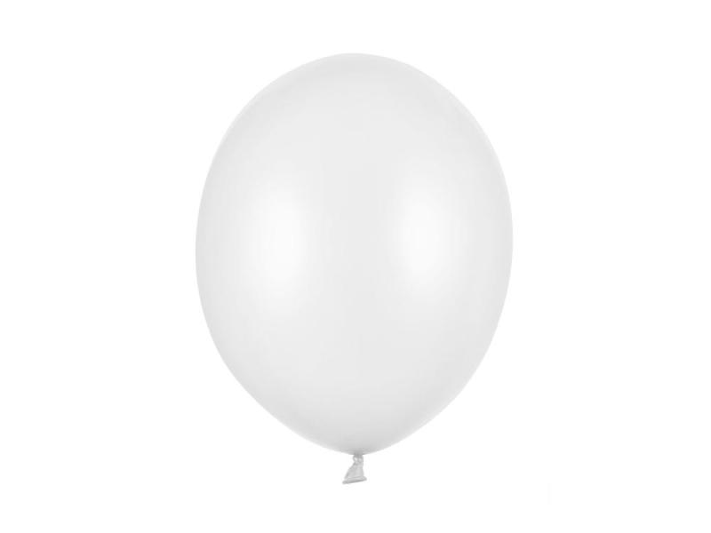 Balónek metalický bílý, 27 cm